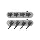2-Piece Finned Valve Cover Gen III/iv LS Polished Chevrolet Gen III/iv LS Cast Aluminum Coil-Mounting Base & Integrated Coil Cover Holley
