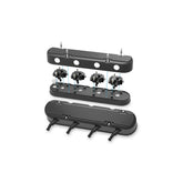 2-Piece Finned Valve Cover Gen III/iv LS Satin Black Machined Chevrolet Gen III/iv LS Cast Aluminum Coil-Mounting Base & Integrated Coil Cover Holley