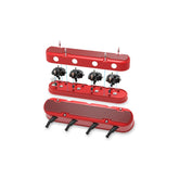 2-Piece Finned Valve Cover Gen III/iv LS Gloss Red Machined Chevrolet Gen III/iv LS Cast Aluminum Coil-Mounting Base & Integrated Coil Cover Holley