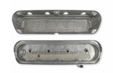 2-Piece Ford Style Valve Cover Gen III/iv LS Natural Chevrolet Gen III/iv LS Cast Aluminum Coil-Mounting Base & Integrated Coil Cover Holley