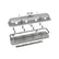 2-Piece Pontiac Style Valve Cover Gen III/iv LS Natural Chevrolet Gen III/iv LS Cast Aluminum Coil-Mounting Base & Integrated Coil Cover Holley