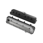 2-Piece Pontiac Style Valve Cover Gen III/iv LS Satin Black Chevrolet Gen III/iv LS Cast Aluminum Coil-Mounting Base & Integrated Coil Cover Holley