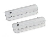 GM Licensed Valve Cover Track Series BBC Fabricated Aluminum Natural Anodized 1965-2000 Chevrolet 396-454 Big Block 1/4 Thick Billet Rail Holley