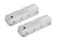 GM Licensed Valve Cover Track Series BBC Fabricated Aluminum Silver 1965-2000 Chevrolet Big Block 396-454 Cubic Inch Smooth Top W/hole Long Bolt Holley