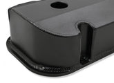 GM Licensed Valve Cover Track Series BBC Fabricated Aluminum Short Bolt Black 1965-2000 Chevrolet Big Block 396-454 Cubic Inch Smooth Top W/hole Long Bolt Holley