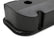 GM Licensed Valve Cover Track Series BBC Fabricated Aluminum Short Bolt Black 1965-2000 Chevrolet Big Block 396-454 Cubic Inch Smooth Top W/hole Long Bolt Holley