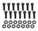GM Licensed Valve Cover Track Series BBC Fabricated Aluminum Short Bolt Black 1965-2000 Chevrolet Big Block 396-454 Cubic Inch Smooth Top W/hole Long Bolt Holley