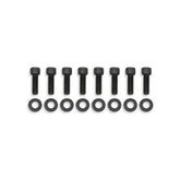 GM Licensed Valve Cover Track Series SBC Fabricated Aluminum Perimeter Bolt Black 1958-1986 Chevrolet Small Block 283-400 Cubic Inch Flat Top Holley