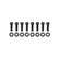 GM Licensed Valve Cover Track Series SBC Fabricated Aluminum Perimeter Bolt Black 1958-1986 Chevrolet Small Block 283-400 Cubic Inch Flat Top Holley
