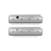 GM Licensed Valve Cover Muscle Series SBC Center Bolt Natural Small Block Chevrolet ZZ6/Vortec Emissions Provision Holley