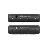 GM Licensed Valve Cover Muscle Series SBC Center Bolt Satin Black Machined Small Block Chevrolet ZZ6/Vortec Emissions Provision Holley