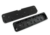 LS Valve Cover Adapter Plates Small Block Chevy to LS Black Finish Holley