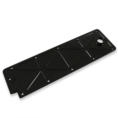 LS Valley Cover with Oil Fill Black Billet for GM LS2/LS3/LS7/LSX Applications, Trussed Design Holley