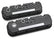 M/T Valve Covers Vintage Style Finned BBC Satin Black Chevrolet Big Block Cast Aluminum Holley