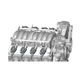 LS Valve Covers Polished Standard Height LS Valve Covers W/ Coil Mounting Posts, Cast Aluminum Polished Finish Holley