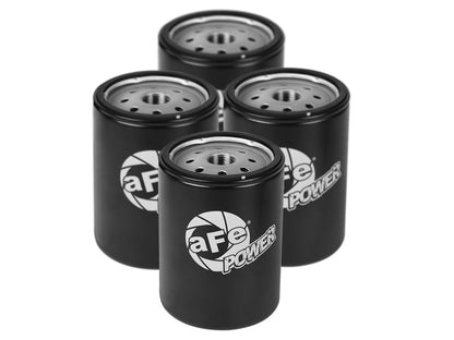 aFe Power ProGuard D2 Oil Filter for 01-17 GM Diesel Trucks V8-6.6L (4 Pack) | 44-LF001-MB