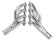 Mid-Length Headers Ceramic Coated 1970-1974 GM LS 2Nd Gen Camaro, Firebird)Tube Size 1-7, 8, Collector Size 3, Port Shape Round Hooker BlackHeart