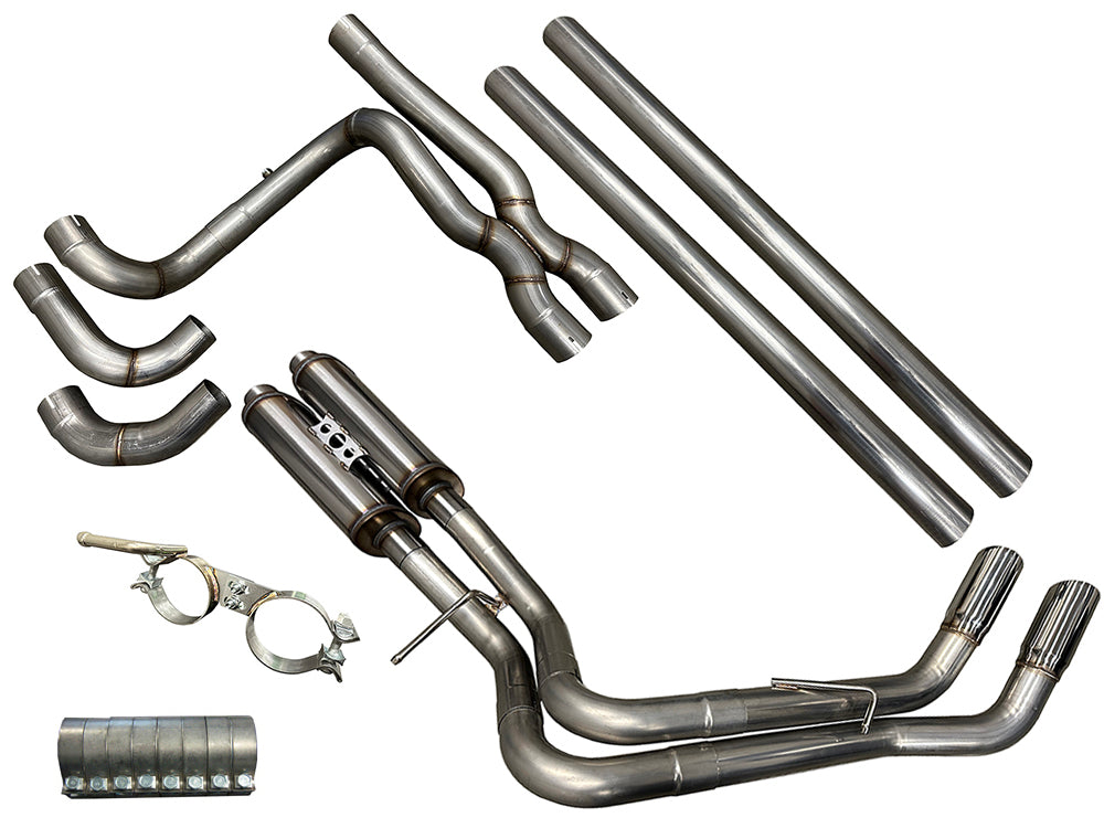 Speed Engineering Silverado & Sierra True Dual Exhaust System 2007-2019 (CREW & EXTRA CAB) "REAR EXIT" 25-1006-2 ETA 12/30/24