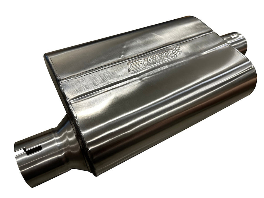 Speed Engineering Chambered Series Muffler 2.5" Inlet 13.5" 25-1096
