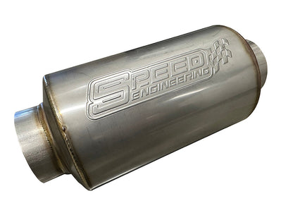 Speed Engineering Bullet Series Muffler 2.5" Inlet 8" 25-1107