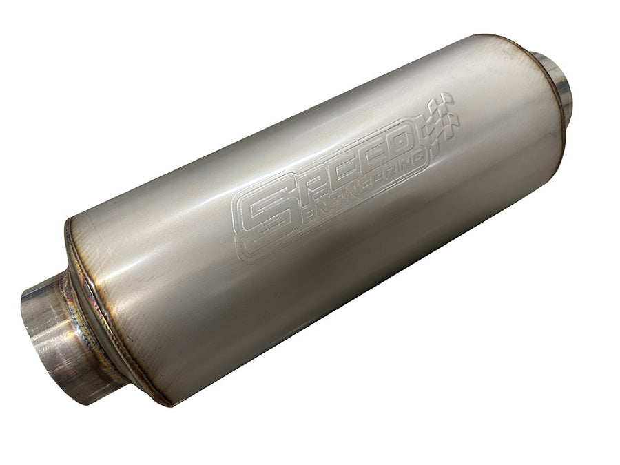 Speed Engineering Bullet Series Muffler 2.5" Inlet 12" 25-1108