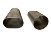 Speed Engineering 3" Stainless Oval Tubing Adapter — Oval to Standard 3" Round Tubing | 6" Length | 25-1222