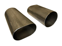 Speed Engineering 3" Stainless Oval Tubing Adapter (Oval to Standard 3" Tubing) 6" Length 25-1222