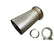 Speed Engineering 3" Stainless Oval Exhaust Tubing Adapter — Oval to Standard 3" V-Band | 6" Length | 25-1223