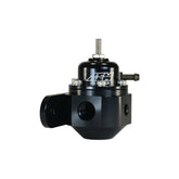 Universal Adjustable Fuel Pressure Regulator Inlet 2 x -6AN (9/16-18) Outlet -6AN Gauge Port 1/8 Inch NPT Black AEM Electronics
