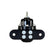 Universal Adjustable Fuel Pressure Regulator Inlet 2 x -6AN (9/16-18) Outlet -6AN Gauge Port 1/8 Inch NPT Black AEM Electronics