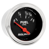 AutoMeter Traditional incandescent lighting illuminates around the perimeter of the dial 2515