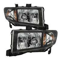 xTune Honda Ridgeline 06-13 Crystal Headlights Black HD-JH-HRID06-AM-BK