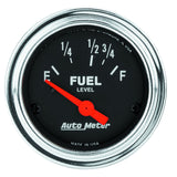 AutoMeter Traditional incandescent lighting illuminates around the perimeter of the dial 2518