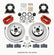 Wilwood Forged Dynalite-M Front Kit 11.30in 1 PC Rotor&Hub Red 1965-1969 Mustang Disc & Drum Spindle