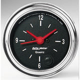 AutoMeter Traditional incandescent lighting illuminates around the perimeter of the dial 2585