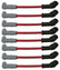 Speed Engineering Spark Plug Wires Car, Truck, & SUV 10" Length "RED" 26-1001