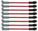 Speed Engineering Spark Plug Wires Car, Truck, & SUV 12" Length "RED" 26-1002