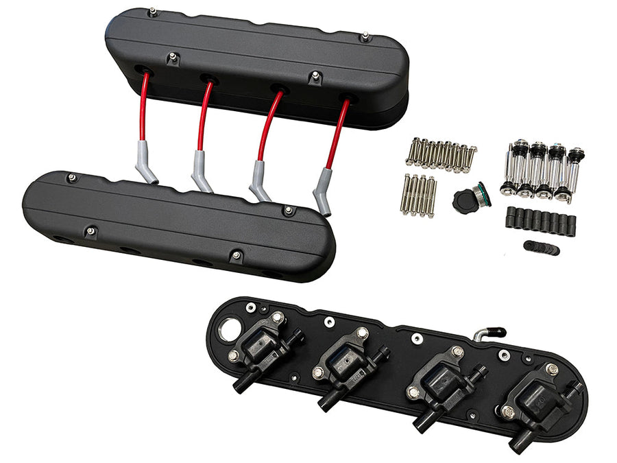 Speed Engineering LS 2-Piece Plain Valve Covers Black 26-1061