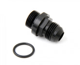 Fuel Inlet Fitting Short -6AN Male Fuel Inlet Fitting (Black ) with -8AN O-Ring Threads for 4150 Ultra XP Fuel Bowls Holley