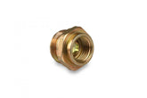 Inverted Flare Fitting 3/8 Tube, Fuel Bowl Thread 7/8-20 (A) X Inlet Thread 5/8-18 (B) Holley
