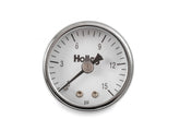 Fuel Pressure Gauge Mechanical 0-15 PSI Holley