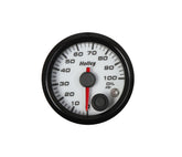 Analog Style Oil Pressure Gauge White 2-1/16 Oil Pressure 10-100 PSI-Logo Holley