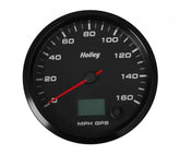 Analog Style Speedometer Black Face, 4-1/2 160 MPH GPS Speedometer (with Odometer) Holley