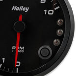 Analog-Style Tachometer Black 3-3/8 Tachometer 0-10K Standalone W/ Internal Shiftlight-Logo Holley