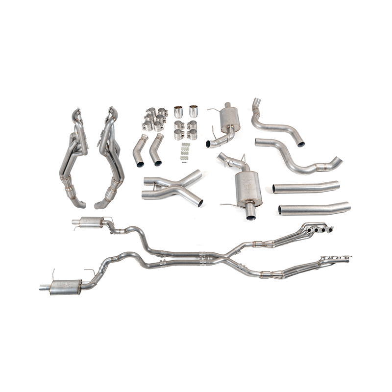 Full Header-Back Catted Exhaust System, Non-Valved | TSP-S197FS-NV