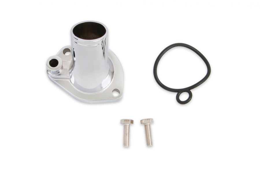O-Ring Style Chrome Water Neck 45 Degree Fits 1962-1978 Ford 221,260,289,302,351W Mr Gasket