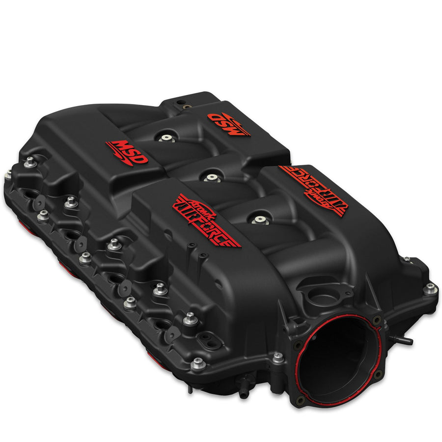 Atomic Airforce LS Cathedral Port Intake Manifold Red Performance Polymer Intake Manifold For GM LS1, LS2, And LS6 Engines MSD Ignition