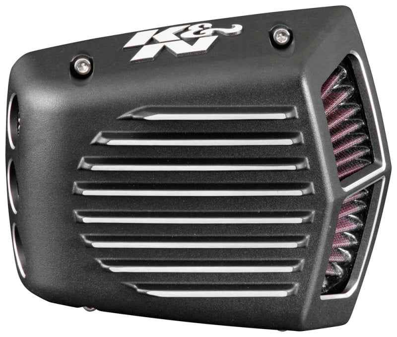 K&N Street Metal Intake System for 01-16 Harley-Davidson Softail/Dyna - Shaker Black