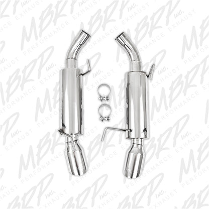 MBRP 05-10 Ford Mustang GT 5.0/Shelby GT500 Dual Mufflers Axle Back Split Rear T304 | S7200304