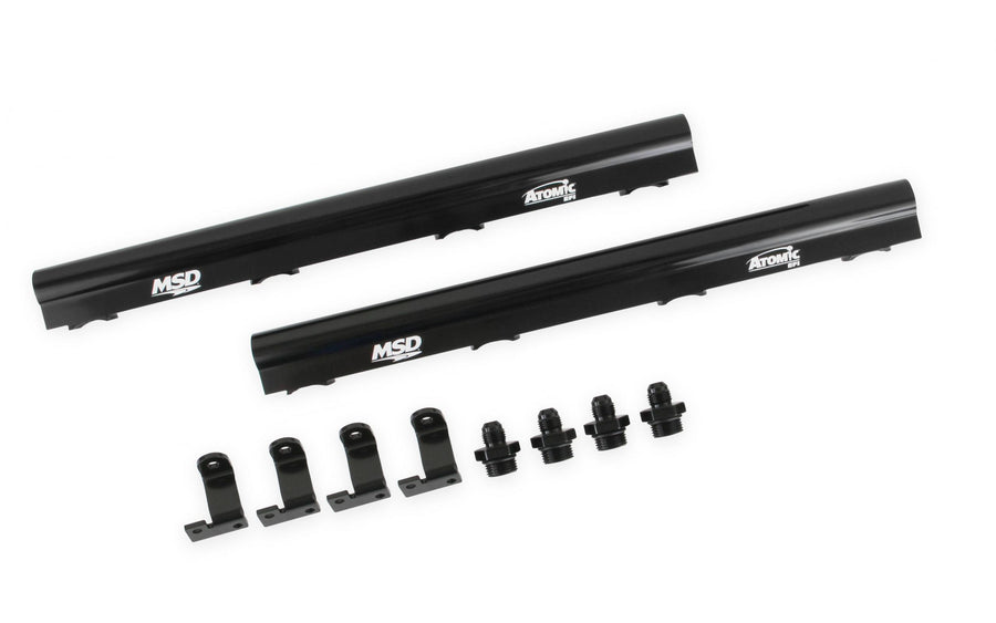 MSD Atomic EFI Billet Fuel Rails Billet Aluminum Fuel Rails For Use On Gen-V Lt1 Atomic Airforce Intake Manifolds. Fits Manifold Part Numbers 2700, 27003 And 27004 MSD Ignition